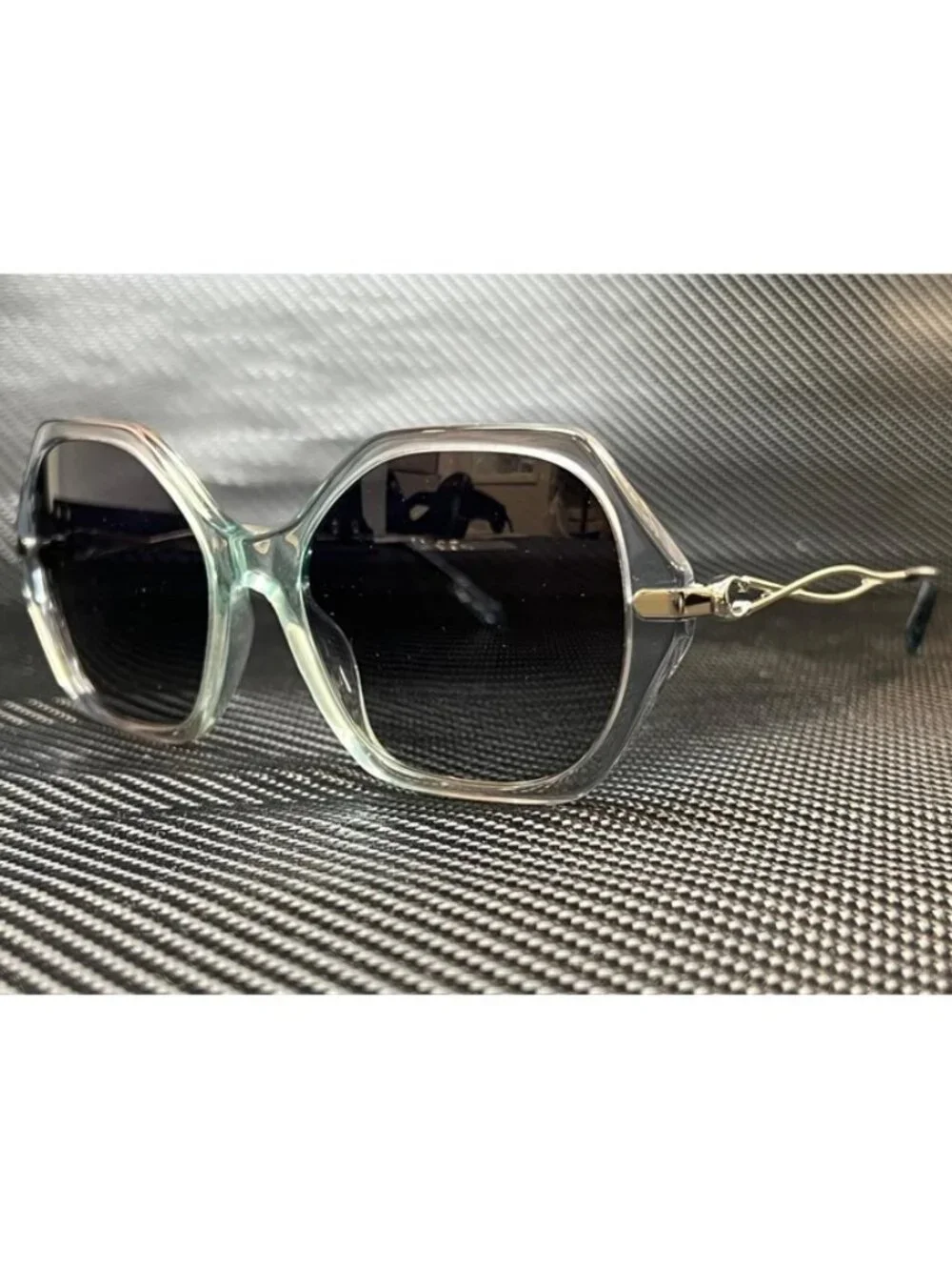 New Coach Women  Gradient Transparent Blue Sunglasses  57- 19- 140